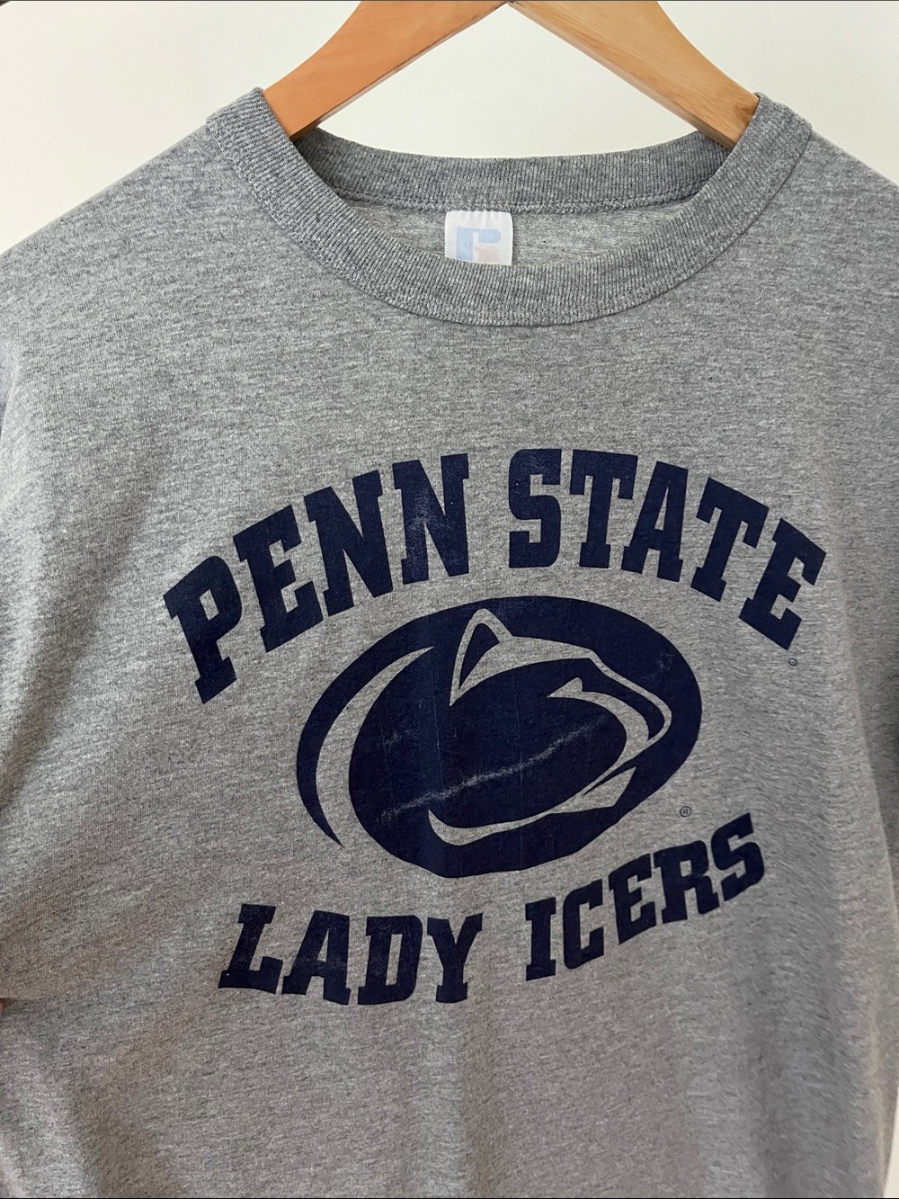 Vintage Penn State Lady Icers Gray Graphic Tee - Picture 2 of 3